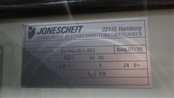 Листогибочный пресс гидравлический JONESCHEIT HYTAP 35