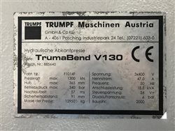 Листогибочный пресс гидравлический TRUMPF TrumaBend V130