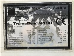 Листогибочный пресс гидравлический TRUMPF TrumaBend V130